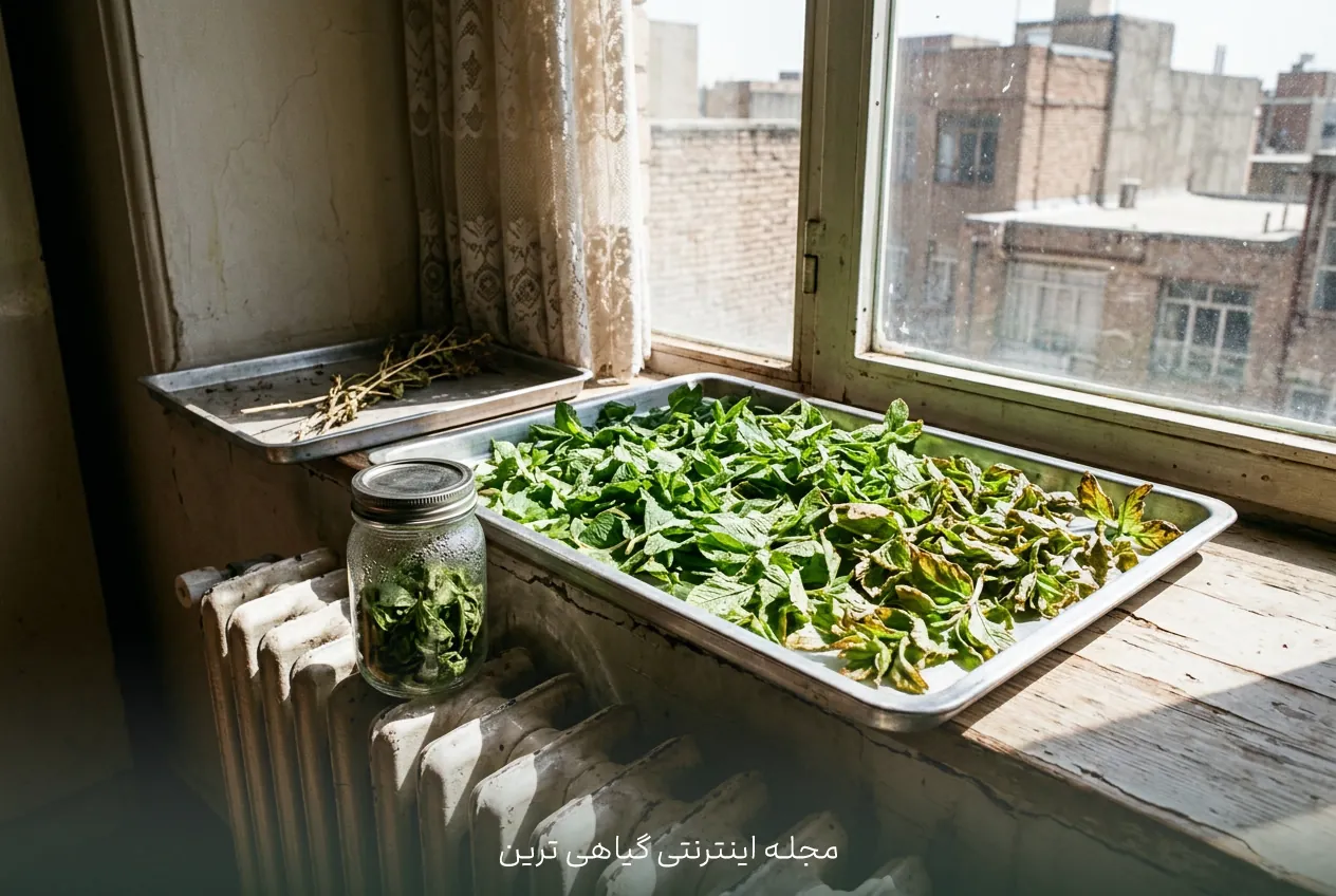 اشتباهات رایج در خشک کردن گیاهان دارویی مانند آفتاب مستقیم و گرمای زیاد