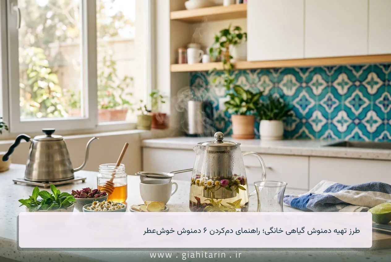 طرز تهیه دمنوش گیاهی خانگی؛ راهنمای دم‌کردن ۶ دمنوش خوش‌عطر