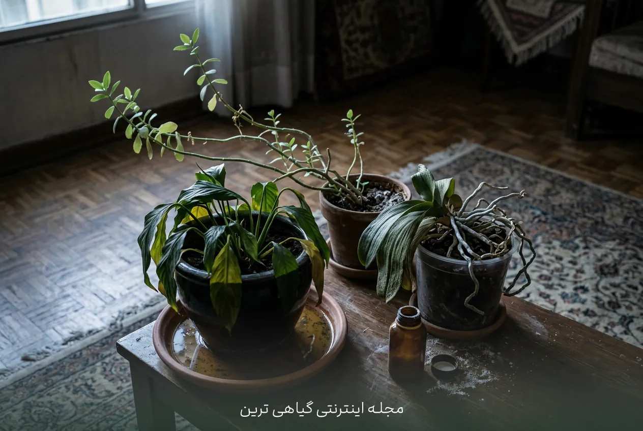 اشتباهات رایج در نگهداری گل‌های آپارتمانی