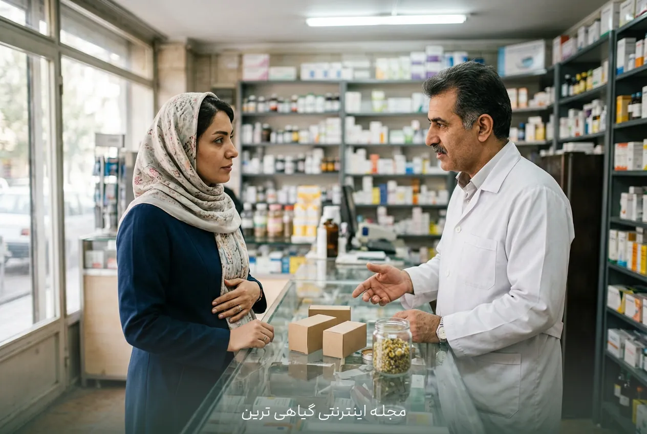 تصویر گیاهان دارویی مناسب برای درد معده
