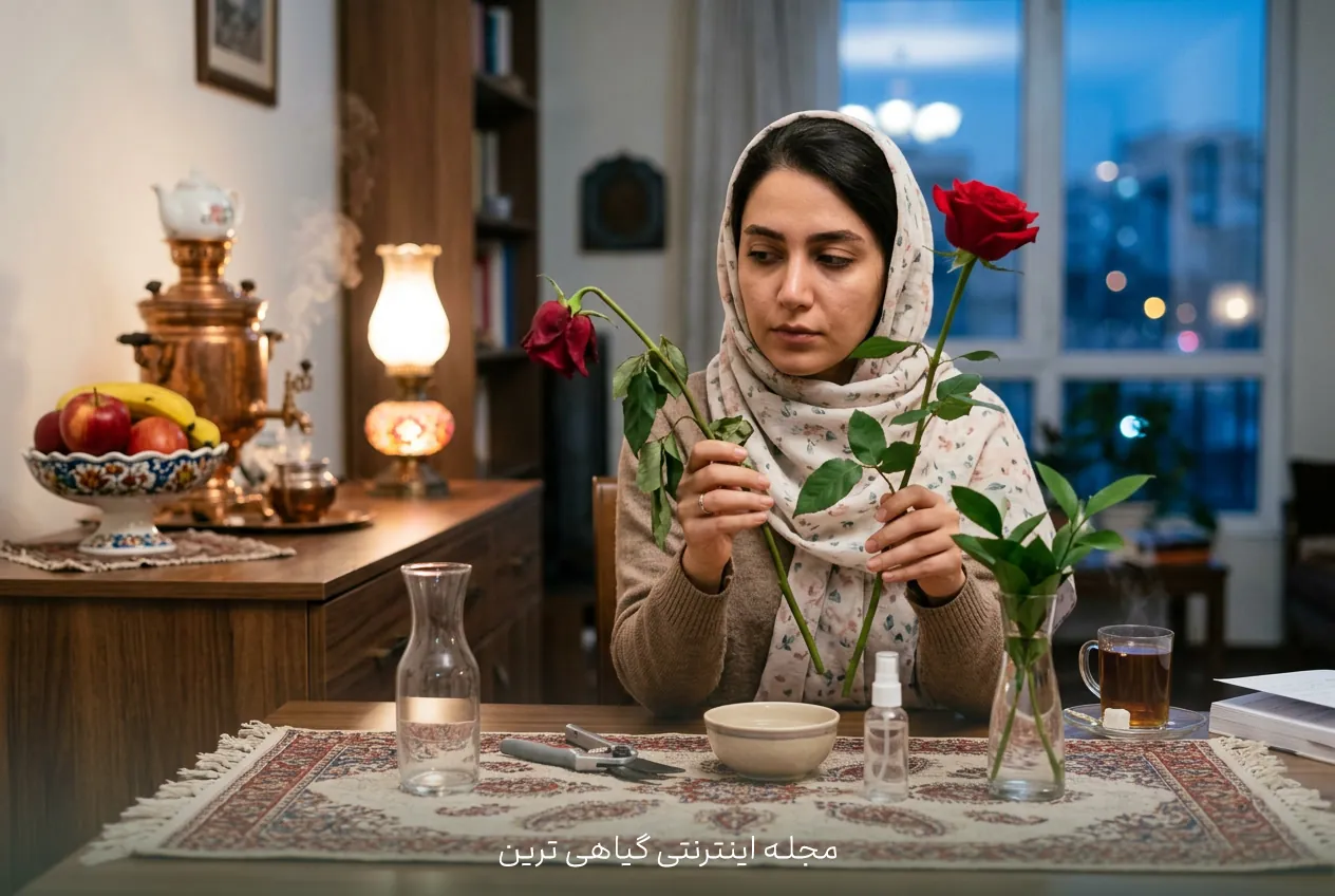 راهنمای نگهداری گل رز بریده در گلدان برای دیرتر پژمرده شدن