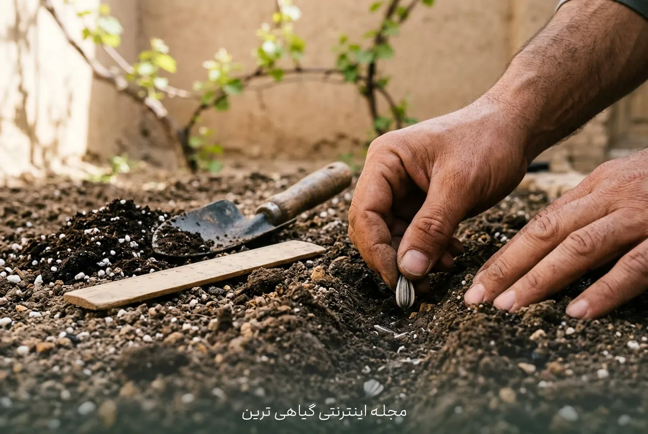 وسایل و مواد لازم برای کاشت آفتابگردان