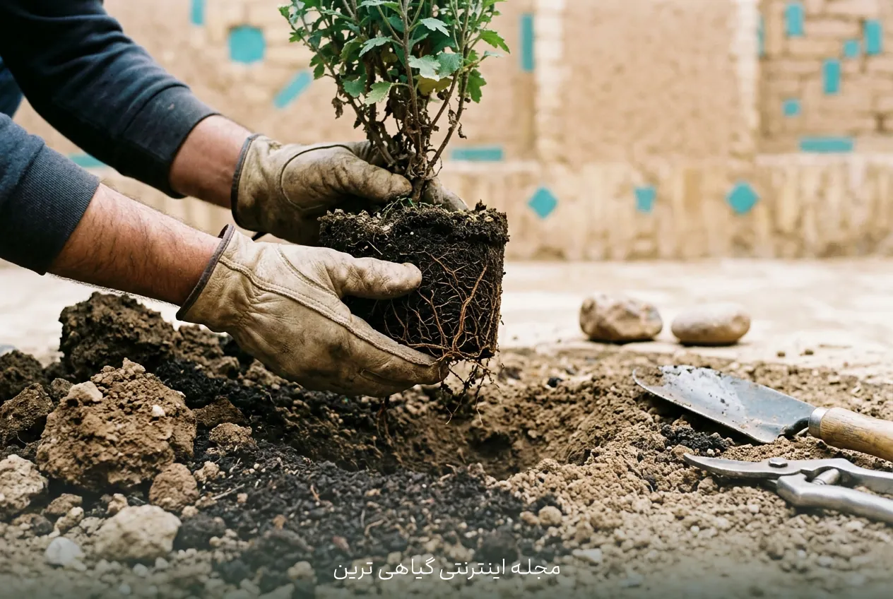 مراحل گام‌به‌گام کاشت گل داوودی در باغچه