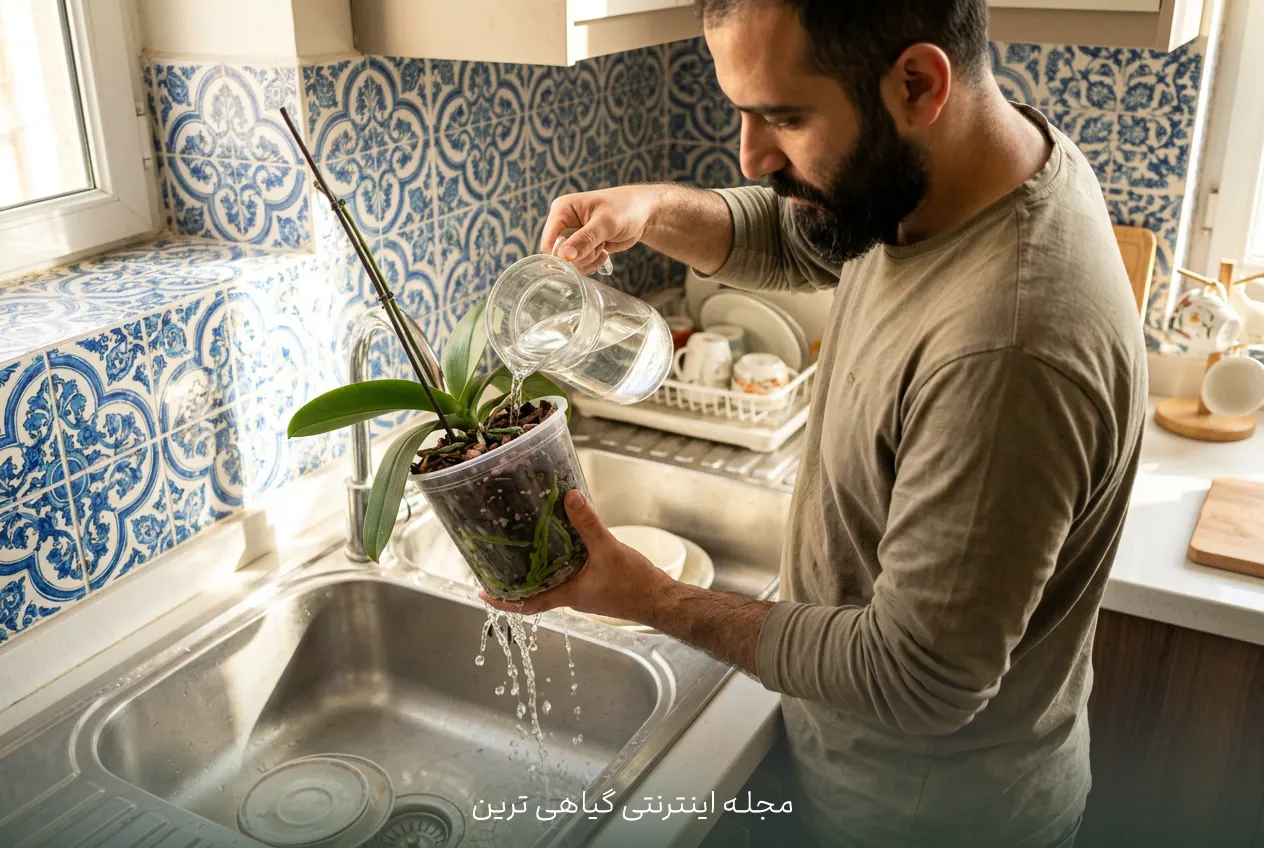روش درست آبیاری ارکیده فالانوپسیس